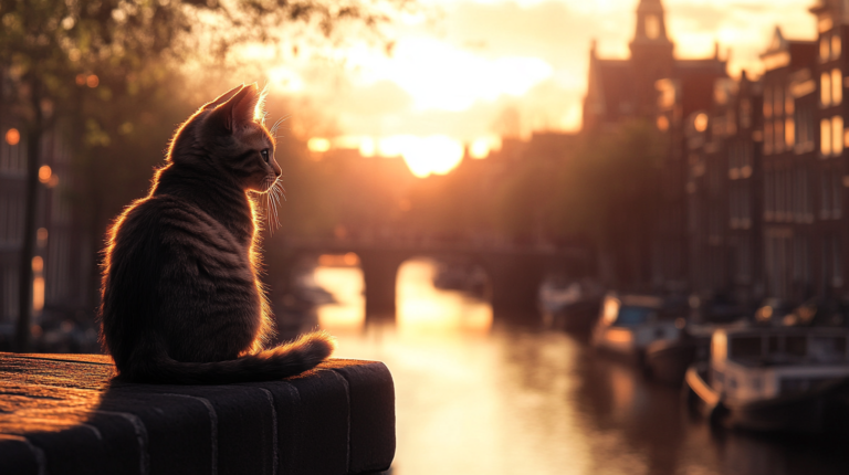 cat in amsterdam